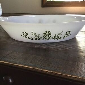 Glasbake Vintage 1960s Divided Casserole Dish